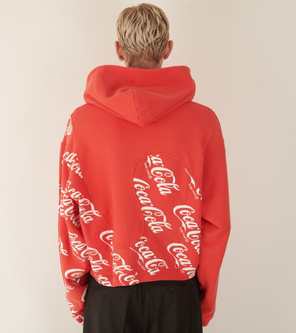 Coca Cola Swirl Hoodie Red