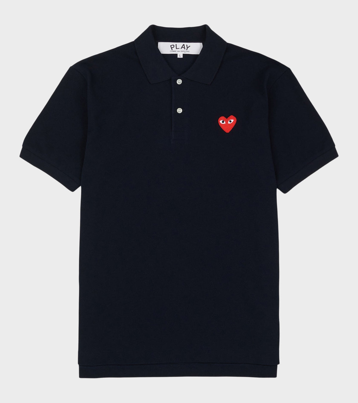 U Red Heart S/S Polo Navy