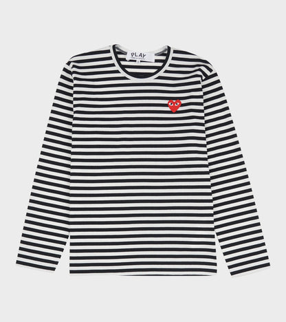 U Striped LS T-shirt Black