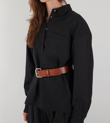 Wide Tärnsjö Belt Cognac