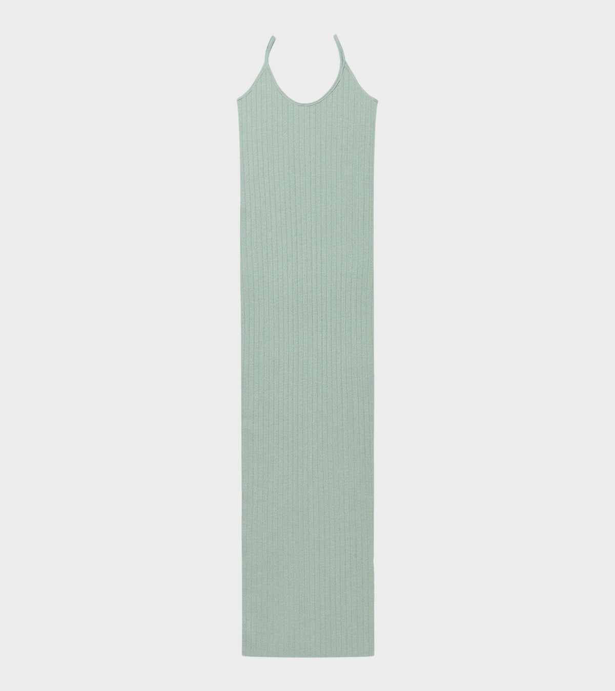 101 Strap Rib Dress Stone Green