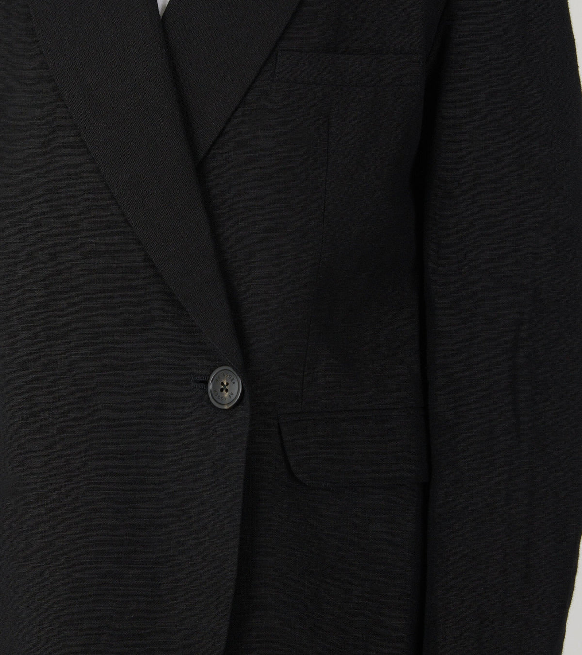 Linen Blazer Black