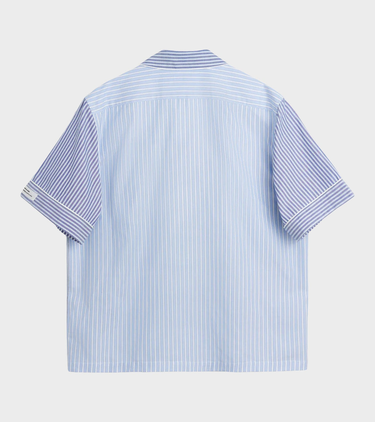 Wall Street Short Sleeve Shirt Blue Stripes One