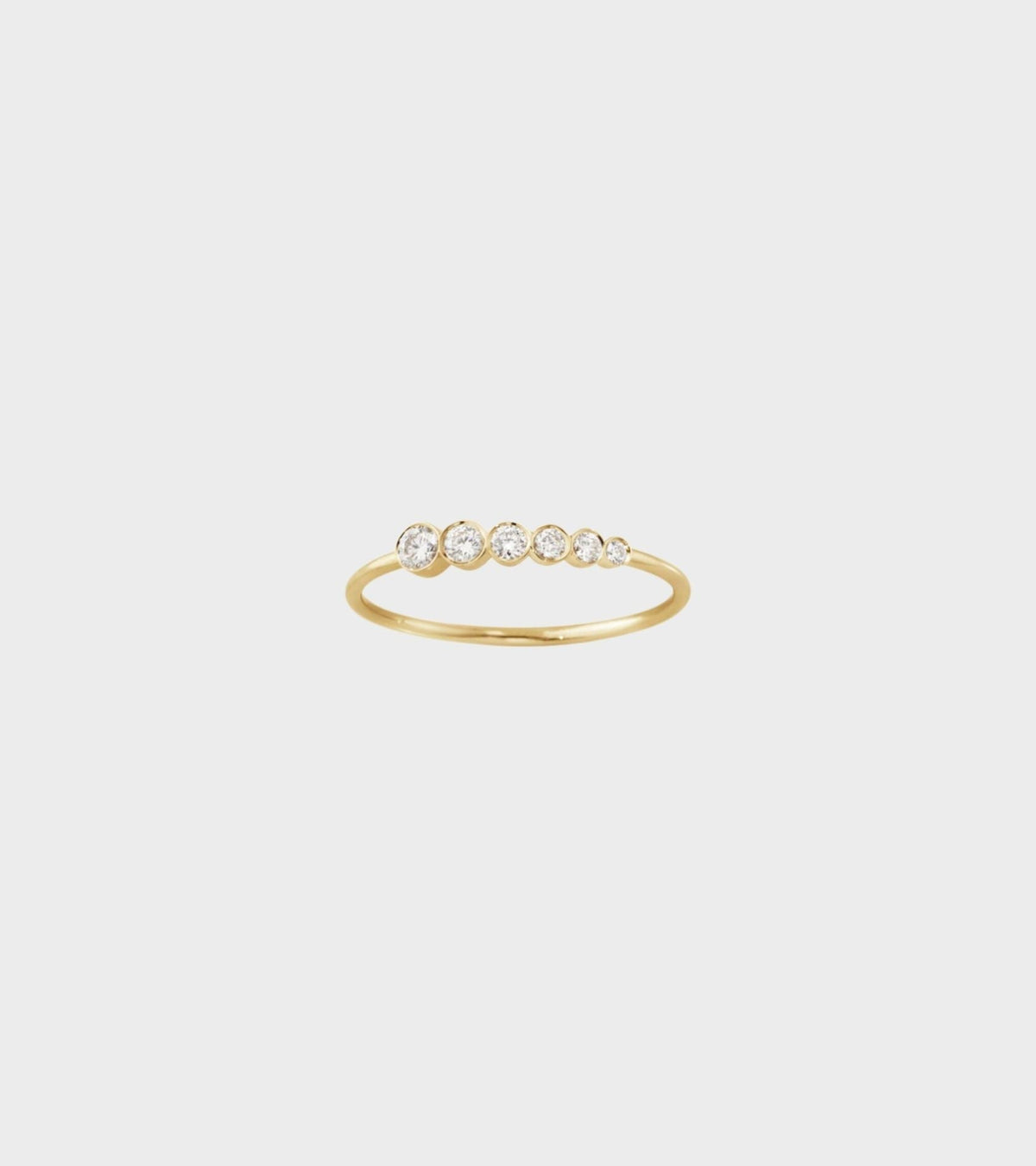 Large Full Moon Ring Gold