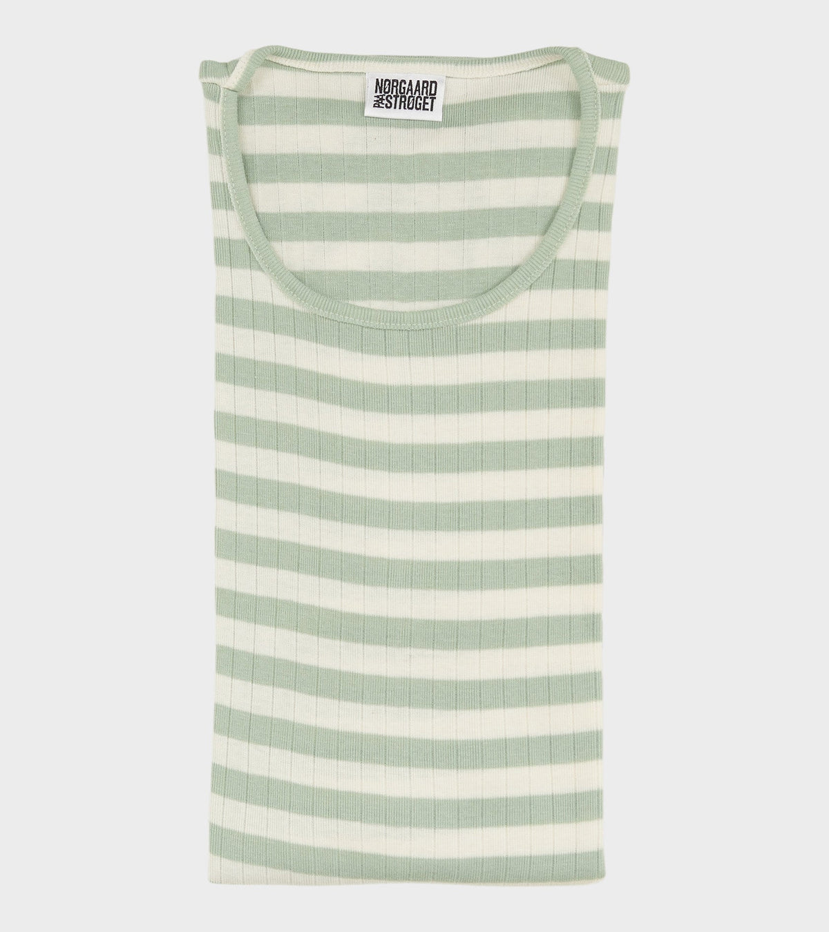 101 Rib Broadway Stone Green/Ecru
