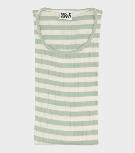 101 Rib Broadway Stone Green/Ecru