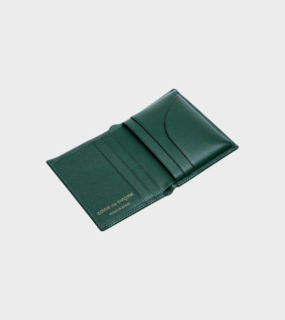 No Zip Wallet Bottle Green