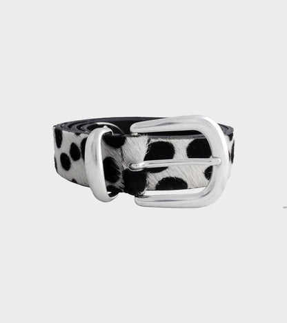 Dr. X Adams M2428 Dalmatian Belt White/Black