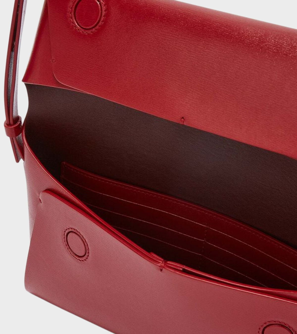 Folded Small Crossbody Bag Cedar Red