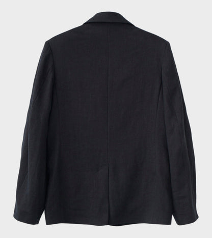 Linen Blazer Black