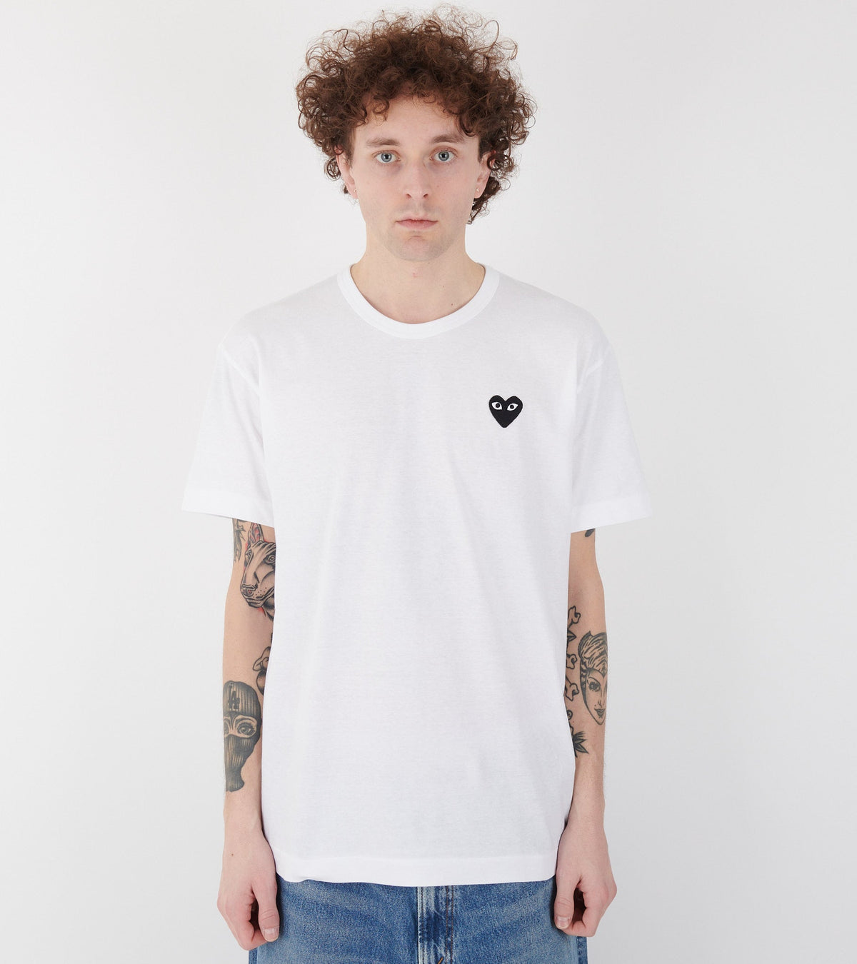 U Black Heart T-shirt White