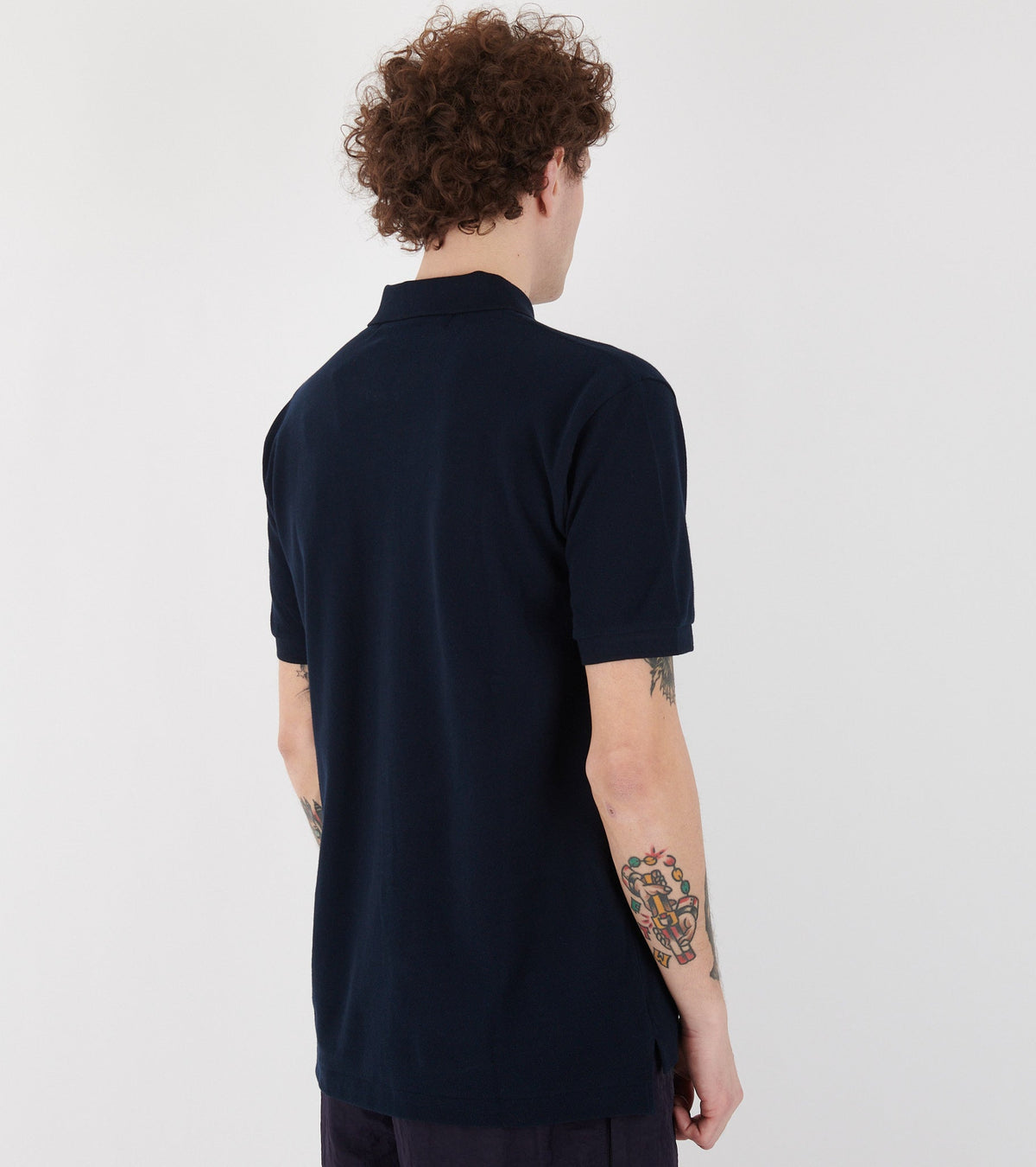U Red Heart S/S Polo Navy