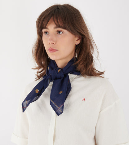 Scarf No. 656 Navy Blue