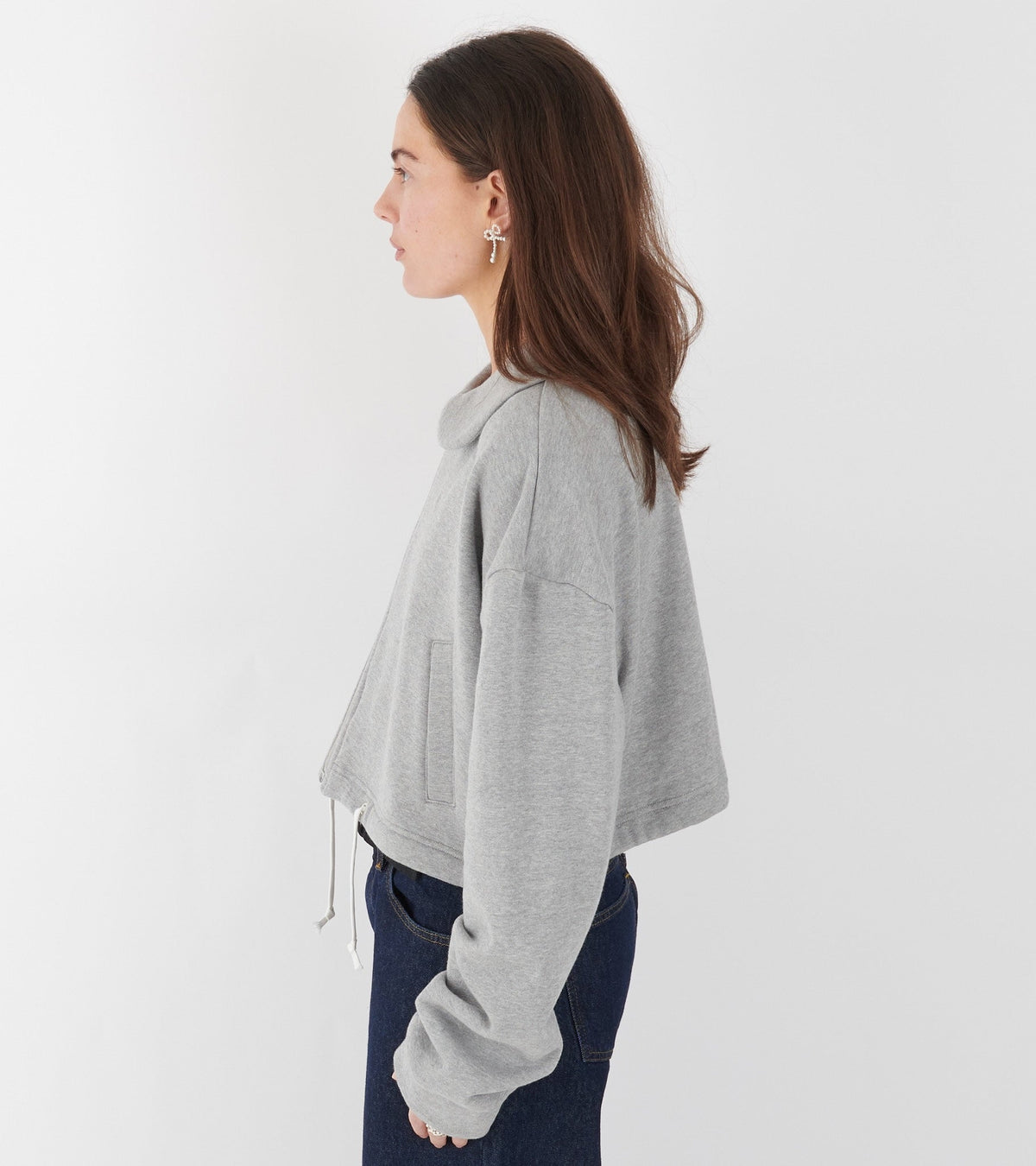 Cropped Sweat Grey
