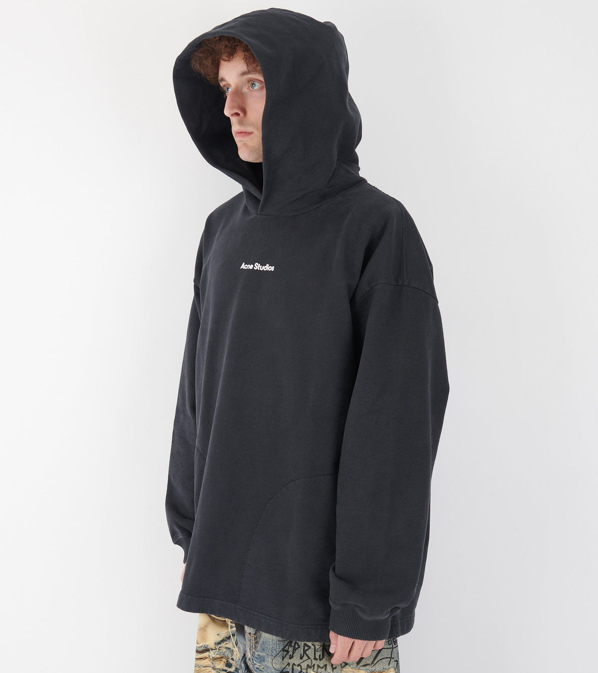 Logo Stamp Hoodie Black