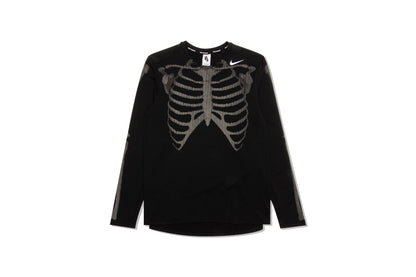LAB Skeleton Long Sleeve Top - Black