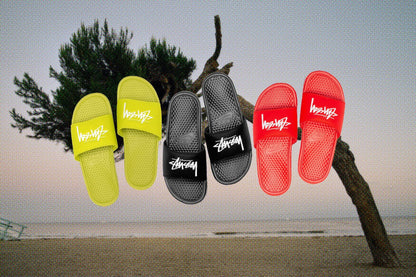 Nike x Stussy Benassi - Bright Cactus