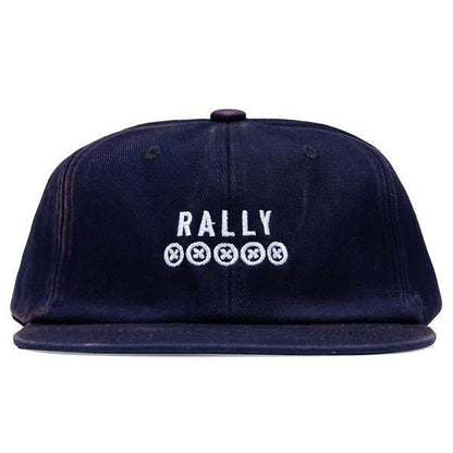 6 Panel Logo Hat - Washed Navy