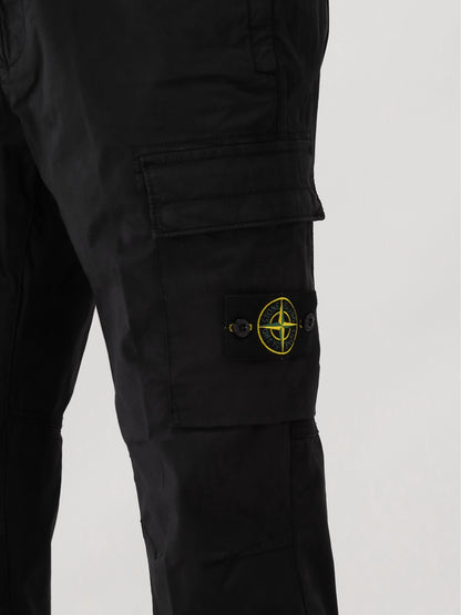 Stone Island Tapered Cargobroek Zwart