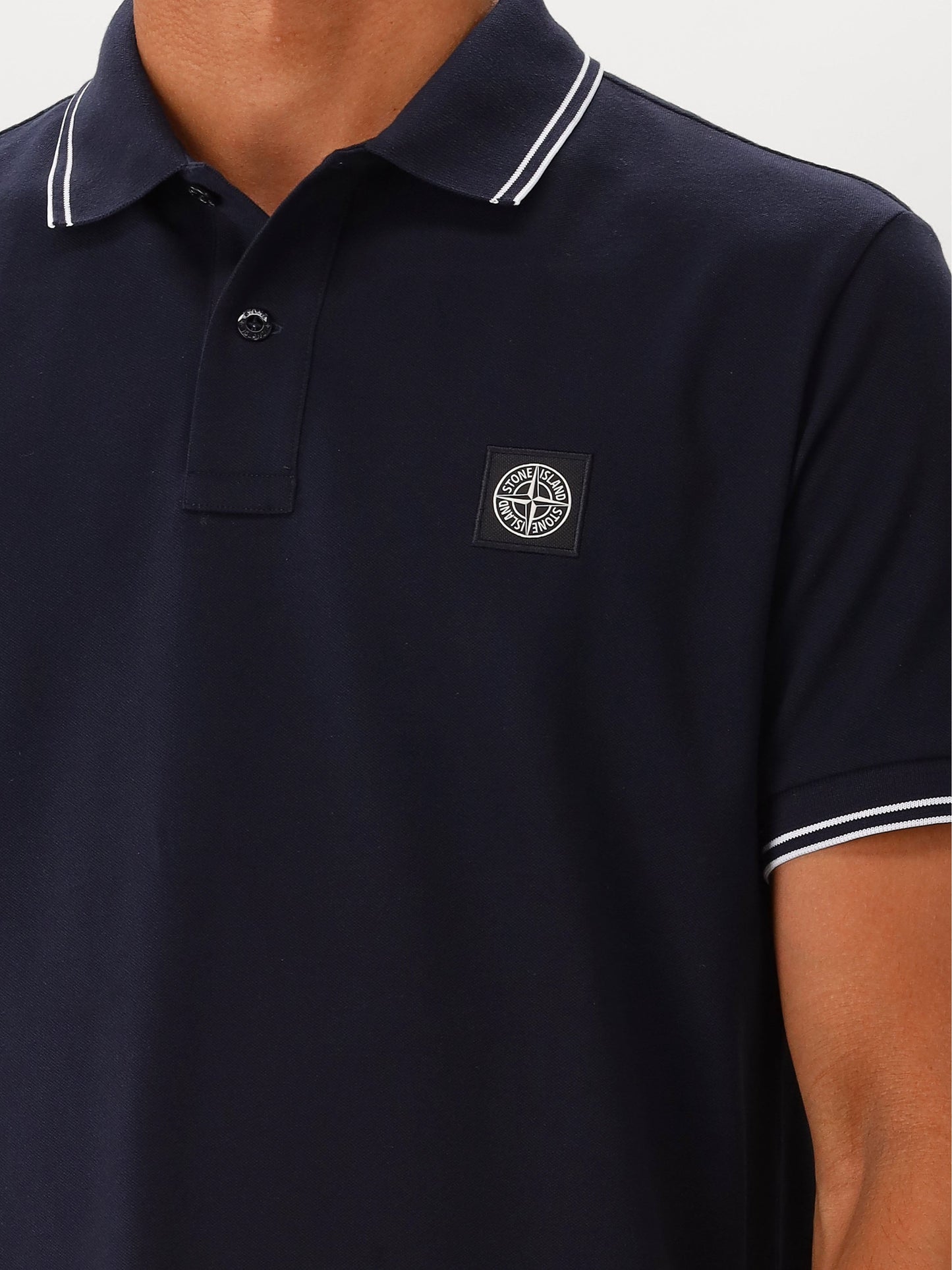 Stone Island Polo Blauw Contrast