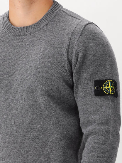 Stone Island Gebreide Trui Grijs