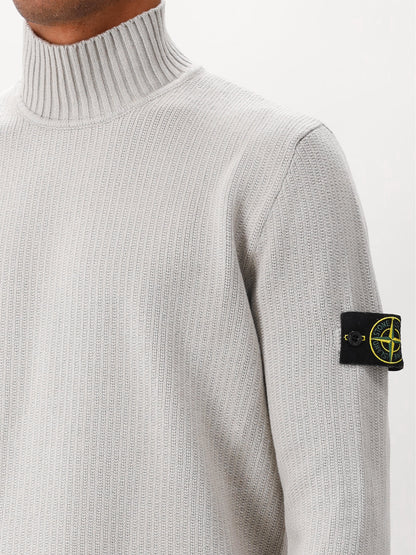 Stone Island Gebreide Trui Grijs