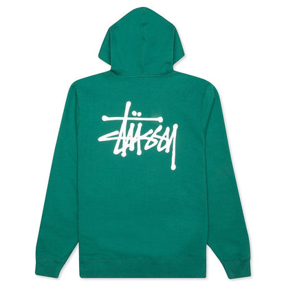 Basic Zip Hoodie - Dark Green