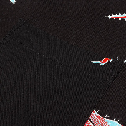 Cactus Rayon Shirt - Black