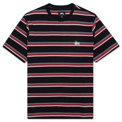 Harbour Stripe Crew - Black