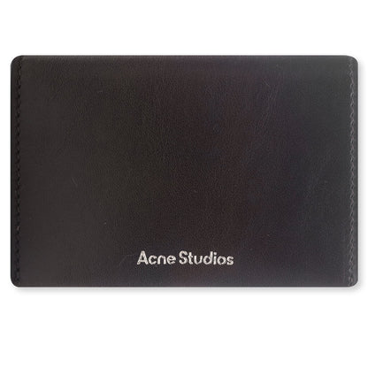 Folded Leather Wallet - Dark Brown