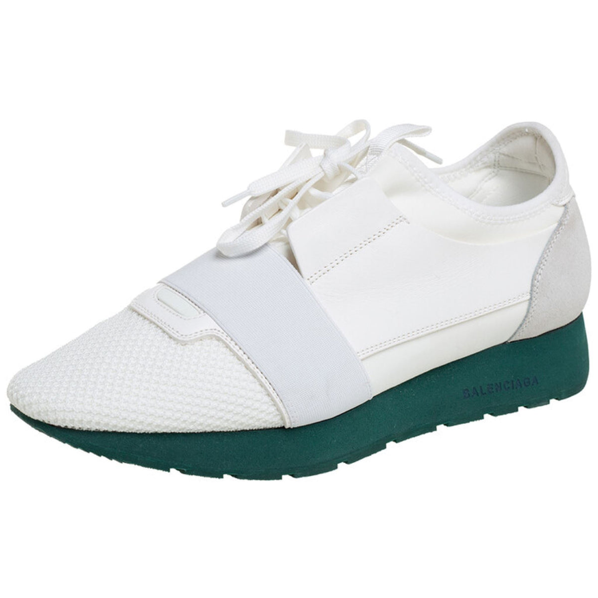 Womens Balenciaga White Race Runner